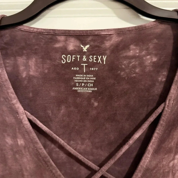 AMERICAN EAGLE LONG SLEEVE BLOUSE SIZE SMALL - Picture 2 of 3